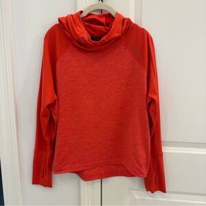 Brooks Vibrant Coral Hooded Sweatshirt